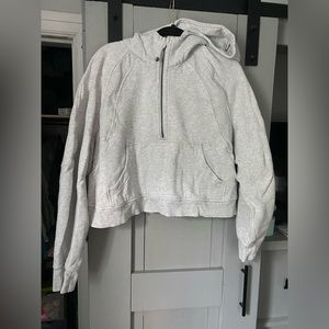 Lululemon scuba half zip cropped hoodie